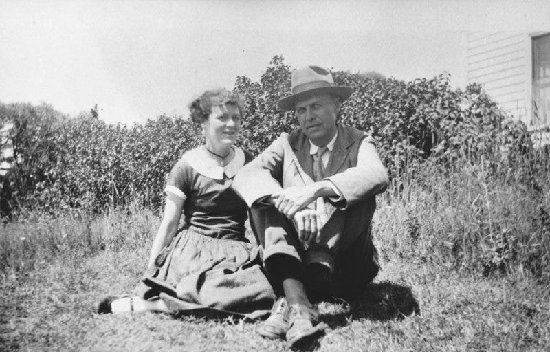 Jo and Ed Hopper, 1927. Courtesy Hopper's Vermont.