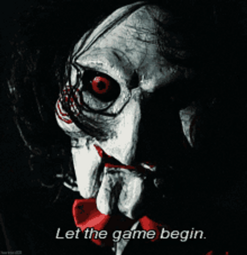 Horror Saw Clown GIF (500×516) - Horror | GIFDB.com
