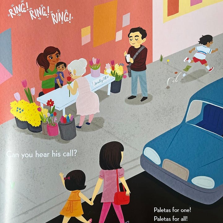 A book cover showing the portrait of a young, dark-haired boy who is framed by lots of paletero