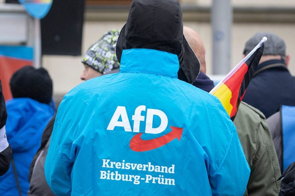 Aux élections européennes de juin 2024, l'AfD avait récolté 15,9 % des suffrages, devançant déjà les sociaux-démocrates allemands - Crédits : Kai Schwerdt / Flickr CC BY-NC 2.0 Aux élections européennes de juin 2024, l'AfD avait récolté 15,9 % des suffrages, devançant déjà les sociaux-démocrates allemands - Crédits : Kai Schwerdt / Flickr CC BY-NC 2.0