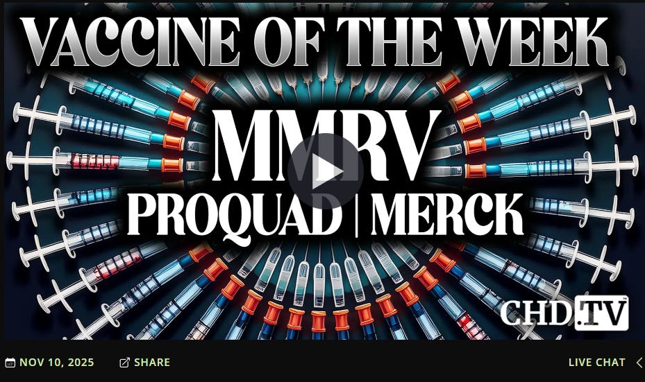 Vaccine of the Week: MMRV - ProQuad - Measles, Mumps, Rubella, Varicella.