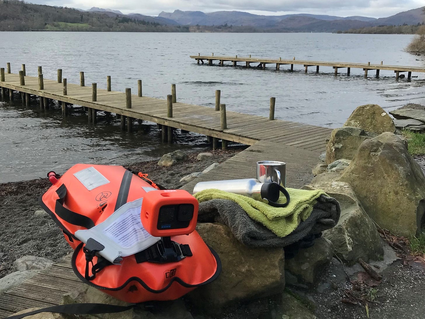Windermere jetty during fieldwork