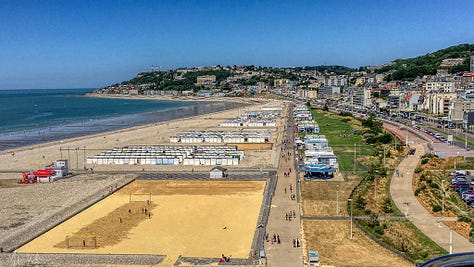 The Le Havre beach area and activities
