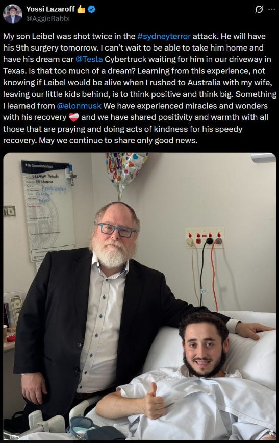 A ‘Jewish Bondi Beach Survivor’ Wants a Free Car from the Goyim