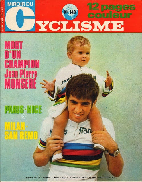 Jean-Pierre Monseré, un talento que se fue demasiado pronto y la maldición del maillot arcoíris