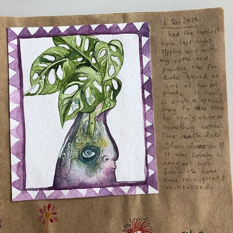 Some nature journaling pages.