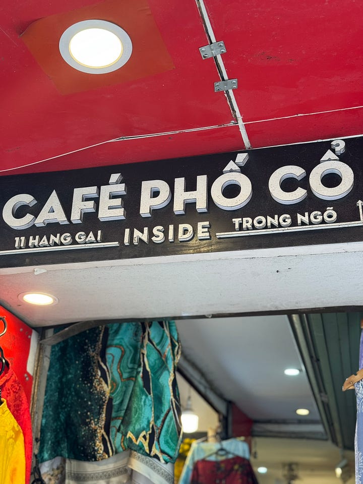 Egg coffee, coconut coffee in Hanoi