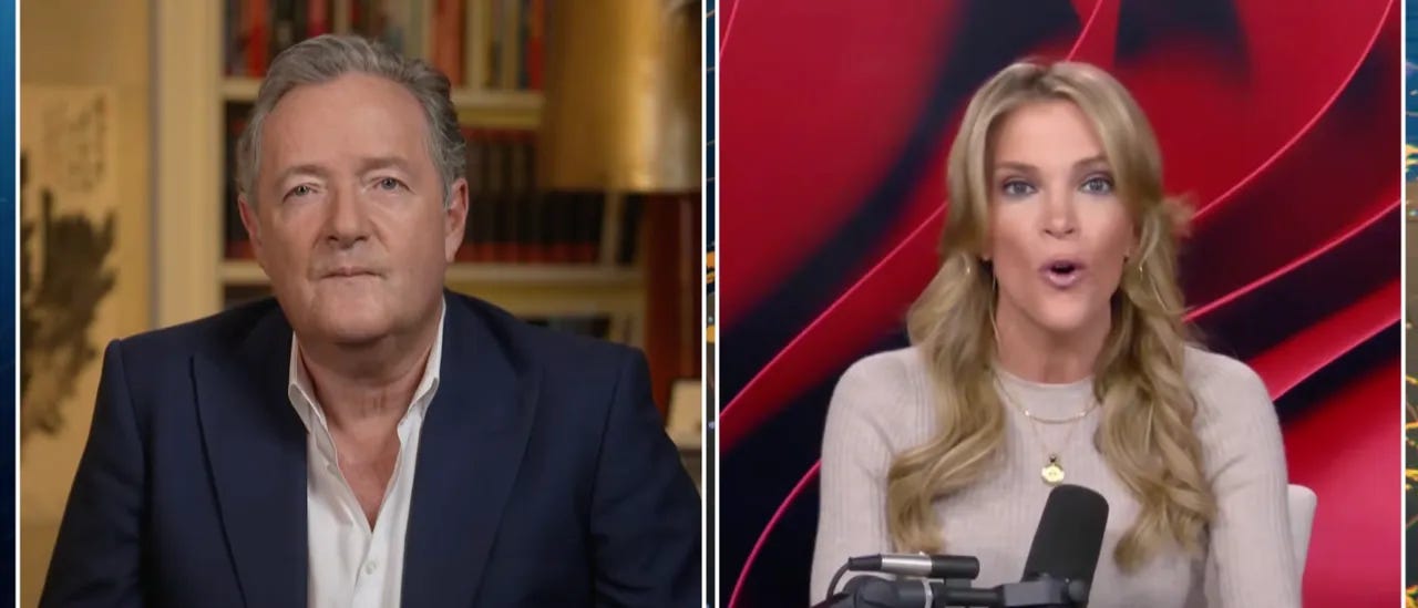Piers Morgan and Megyn Kelly