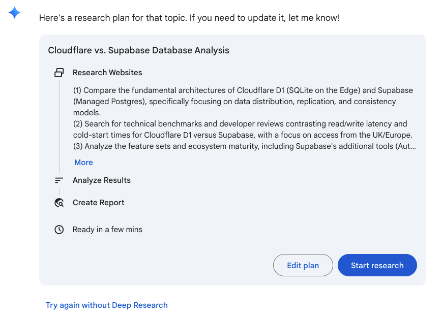 Edit your Deep Research plan in Gemini / The Signal Newsletter