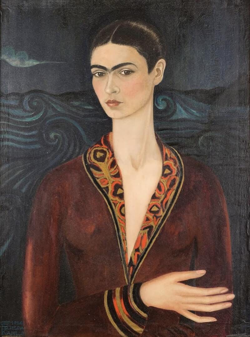 Frida early self portrait Frida early self portrait