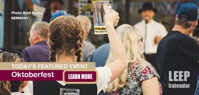 Oktoberfest is a beloved German tradition. Photo Brett Sayles.