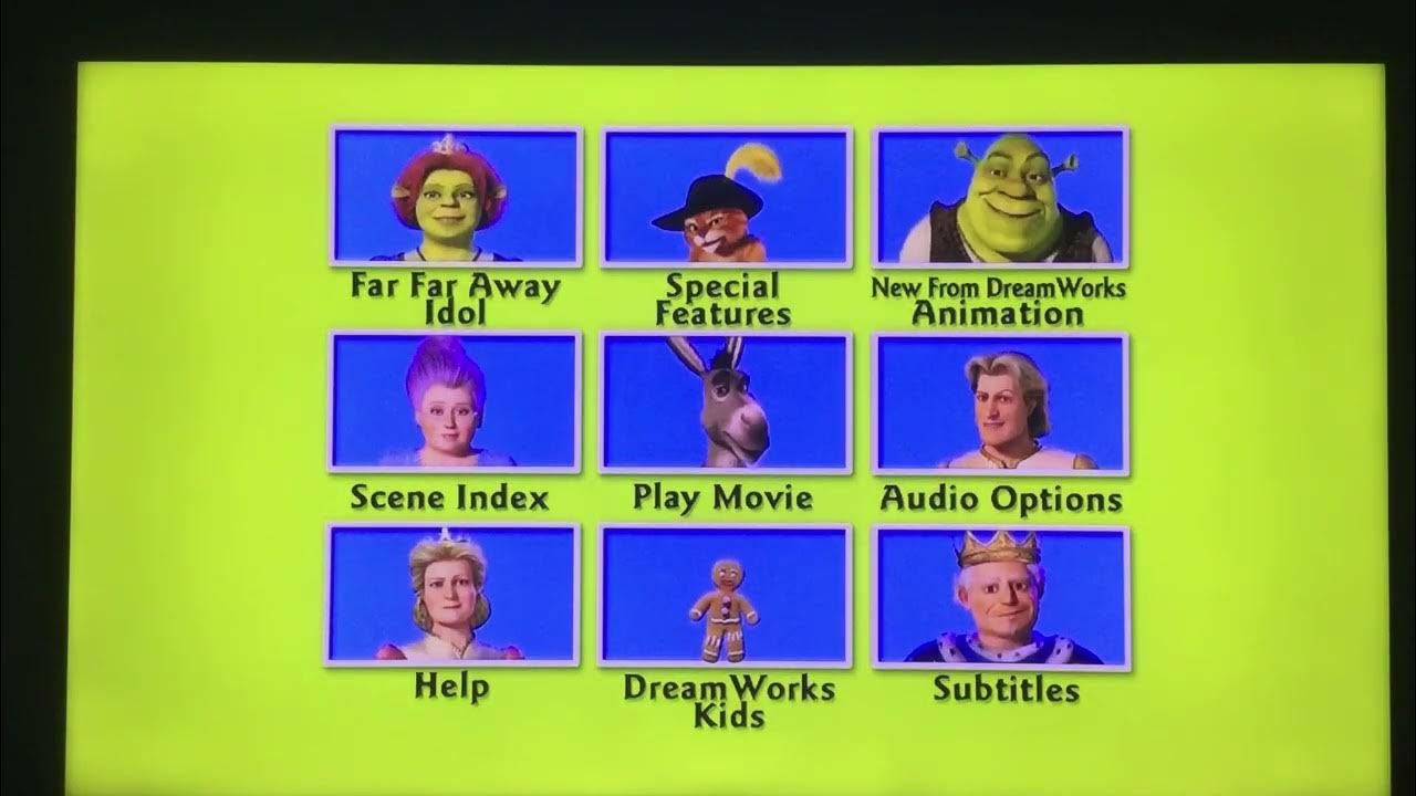 Shrek 2 (2004) DVD Menu Walkthrough - YouTube