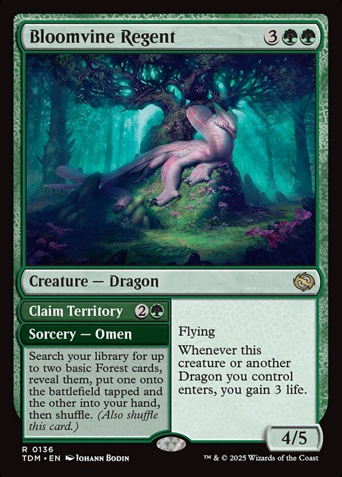 Bloomvine Regent // Claim Territory (Tarkir: Dragonstorm #136)