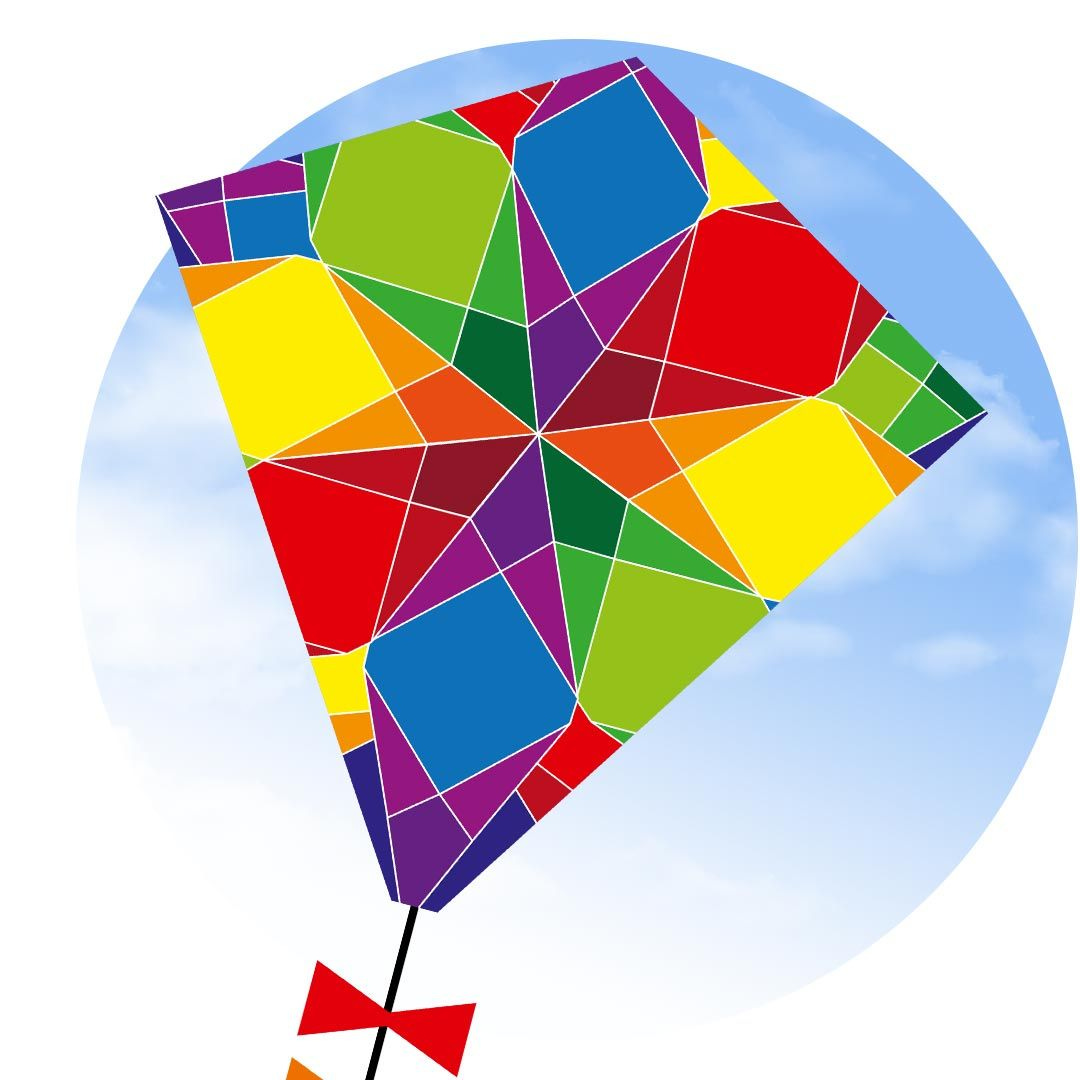 Rainbow Mosaic Kite