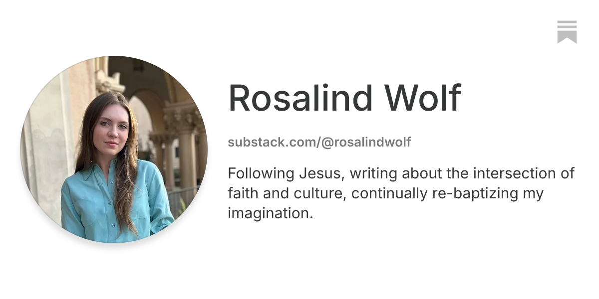 Rosalind Wolf | Substack