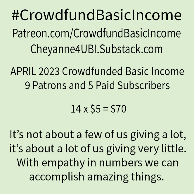 Graphic with the info: 9 Patrons on Patreon and 5 Paid Subscribers on Substack