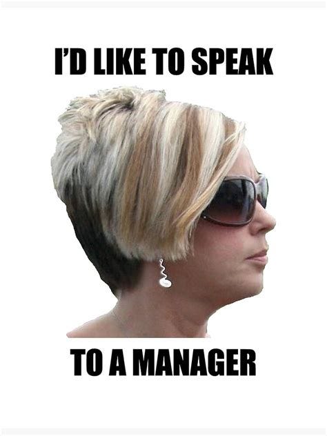 "Karen Meme" Poster for Sale by deecee95 | Redbubble