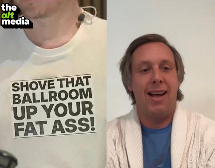 Adam shows off his new shirt