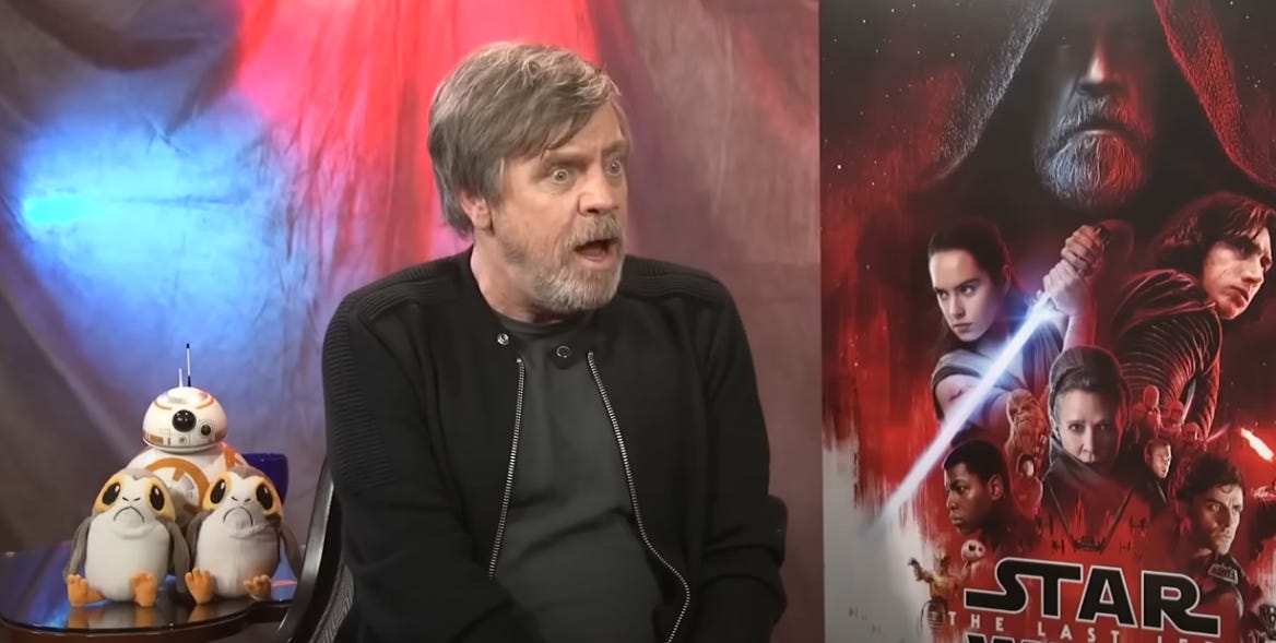 Mark Hamill Indicates He's Done Playing Luke Skywalker In Star Wars