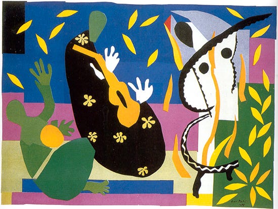 The King's Sadness, 1952, used in accordance with fair use, Henri Matisse