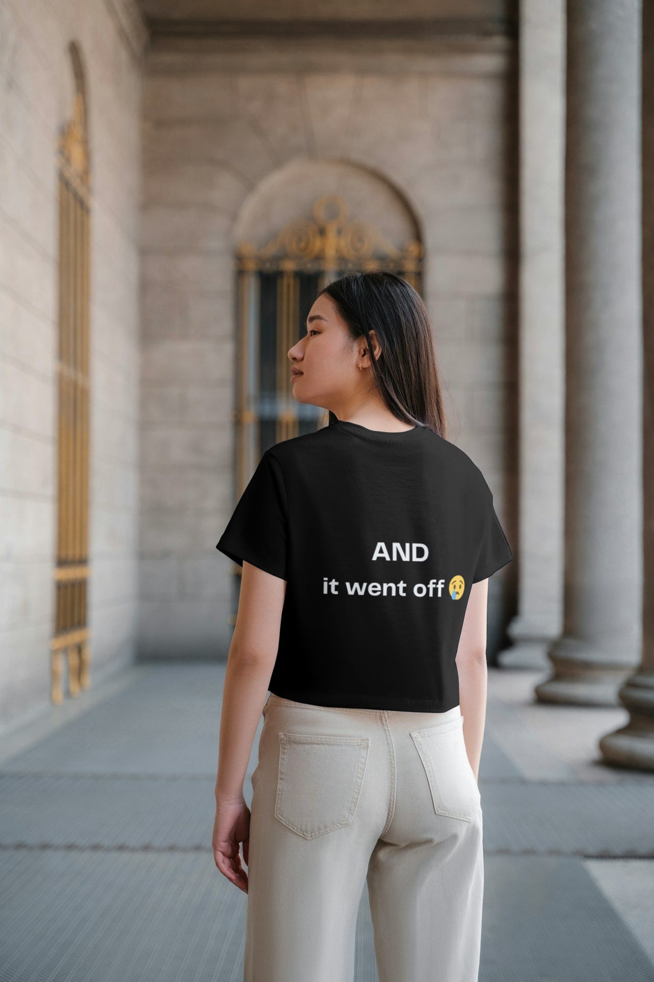 I shirt saying "I set an alarm for WORK, AND It went off" I shirt saying "I set an alarm for WORK, AND It went off"