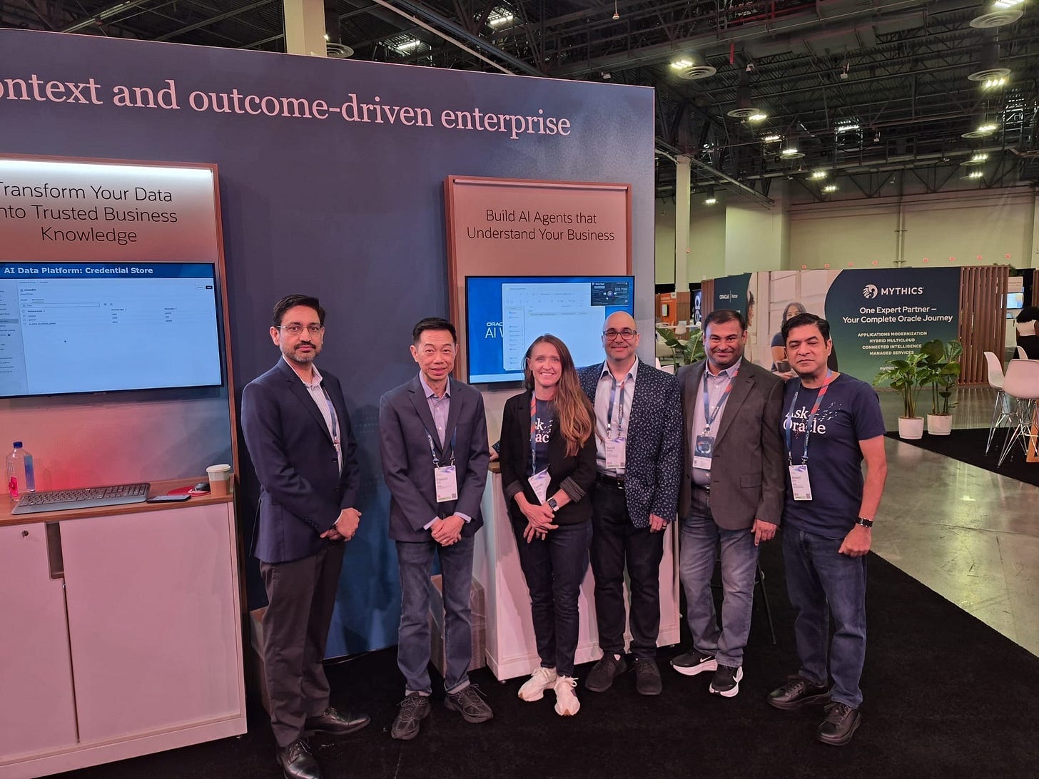 The team at the Oracle AI Data Platform booth, Oracle AI World 2026 The team at the Oracle AI Data Platform booth, Oracle AI World 2026