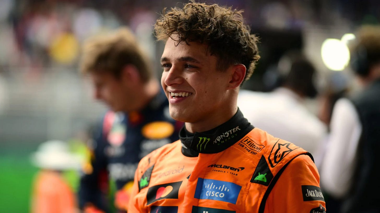 Lando Norris admits he's 'still trying to accept' World Champion status as  he gears up for 2026 title defence