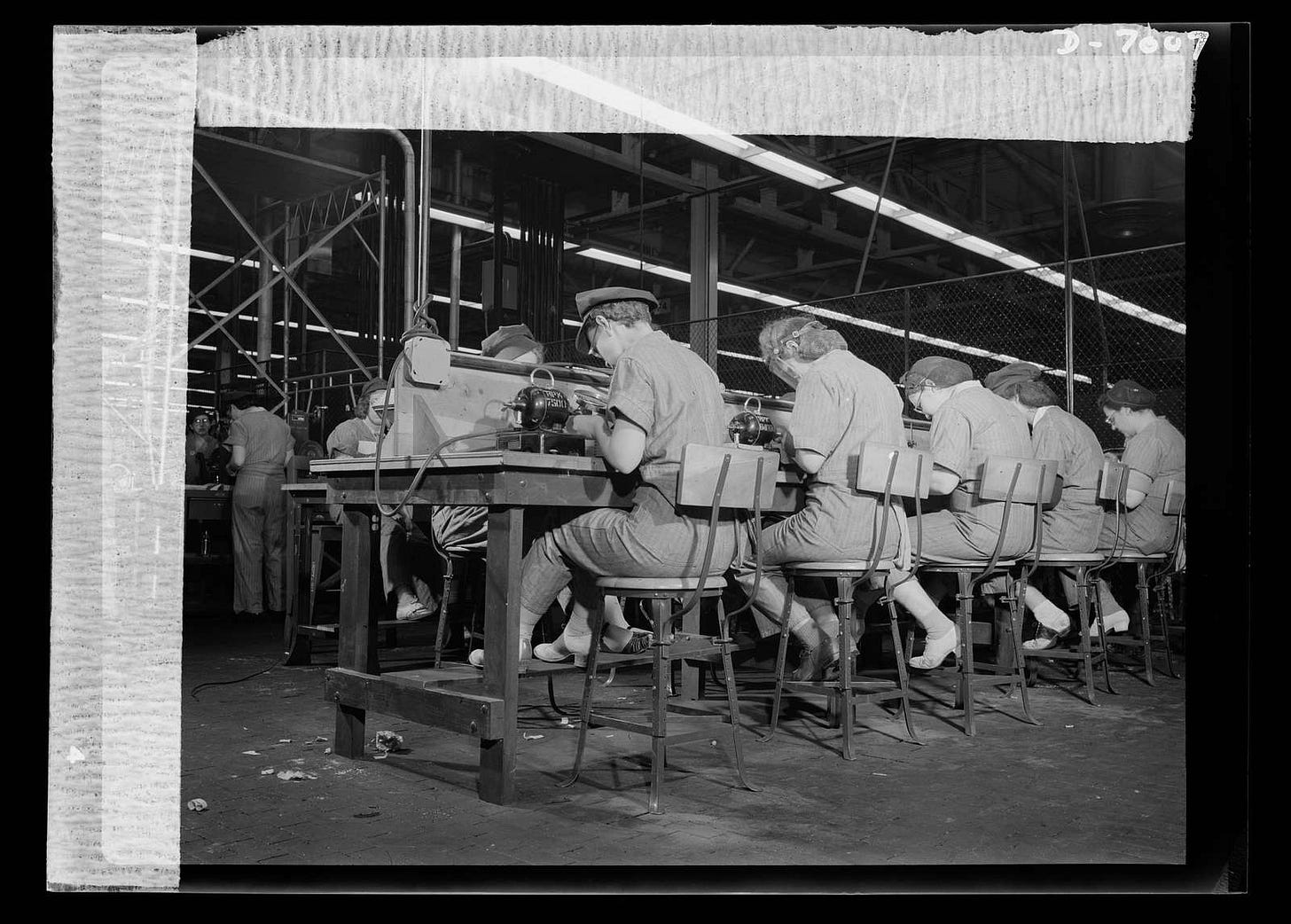 Women in war. Supercharger plant workers. Women in war. Supercharger plant workers.