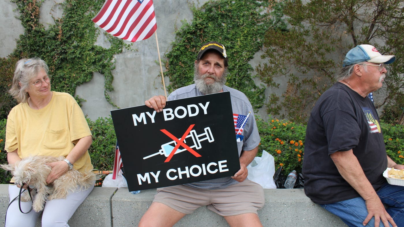 How vaccine foes co-opted the slogan 'my body, my choice' : Shots - Health  News : NPR