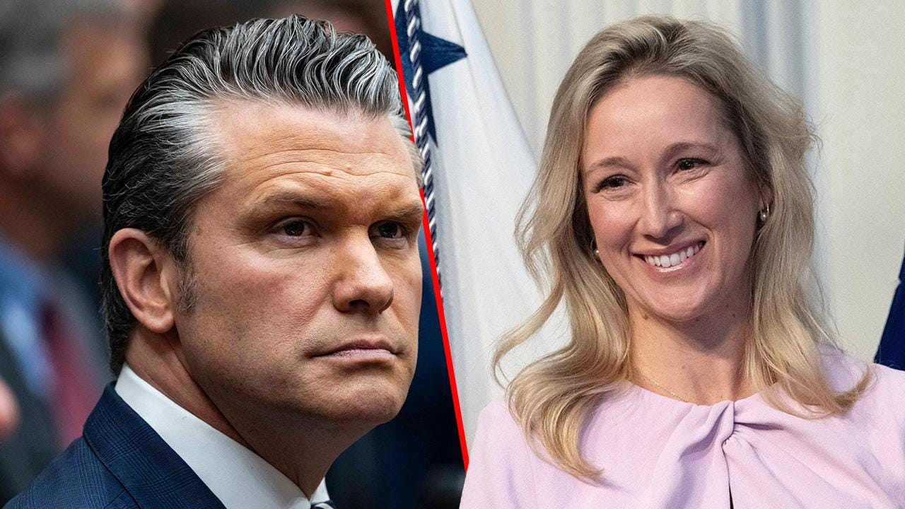 Pete Hegseth's wife is reportedly pushing him to run for president. Pete Hegseth's wife is reportedly pushing him to run for president.
