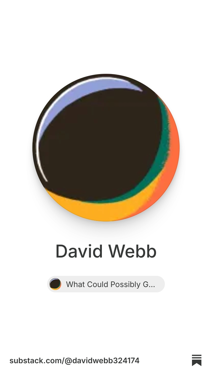 David Webb | Substack