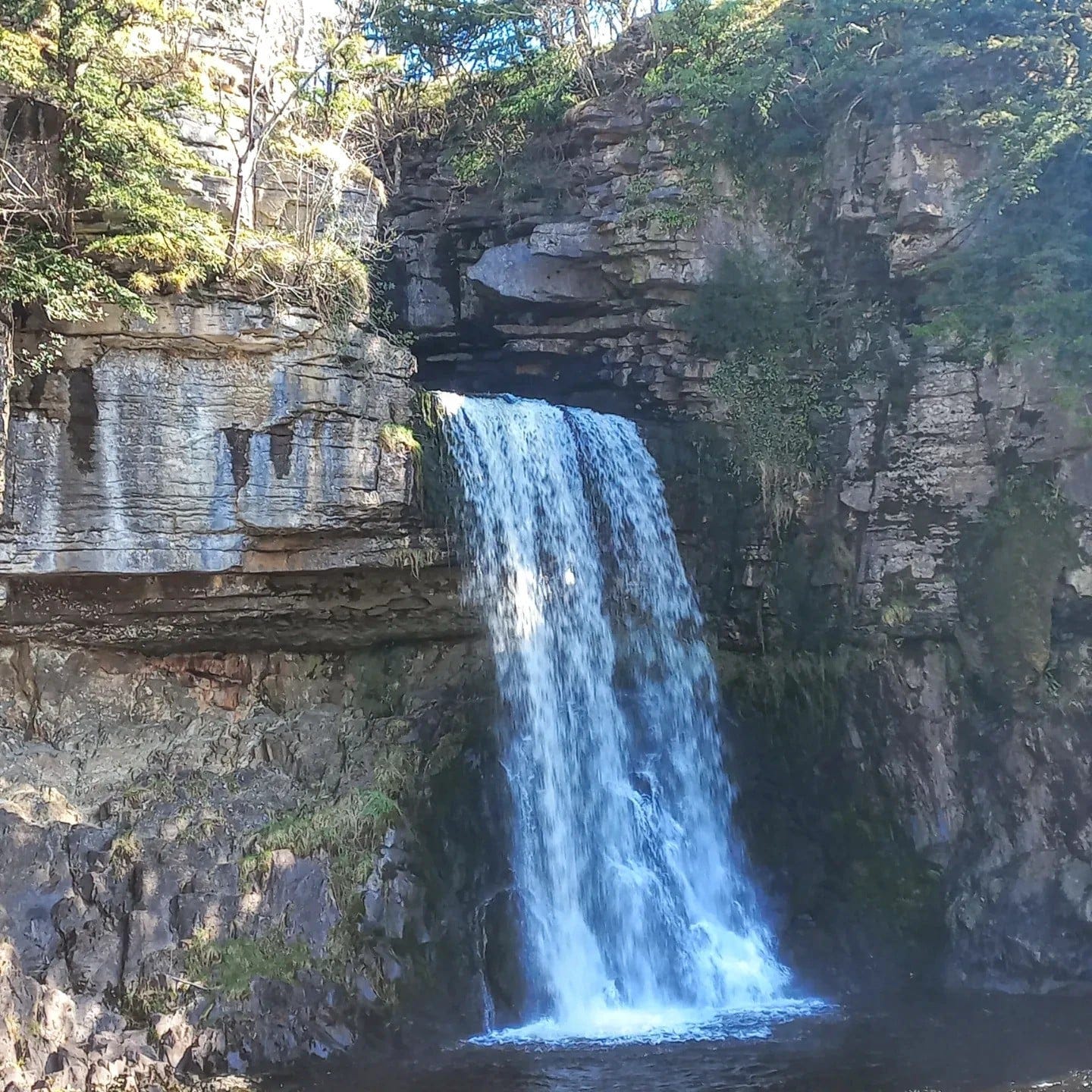 Waterfall at Ingleton Waterfalls Trail