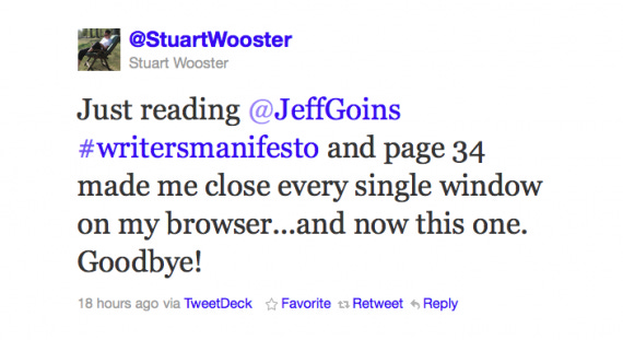 Writers Manifesto Reaction Writers Manifesto Reaction