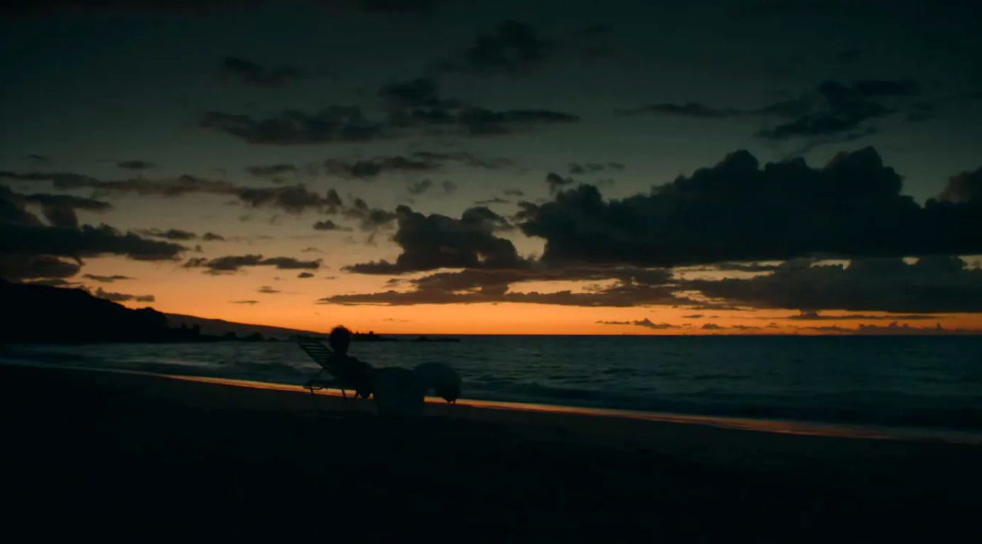 Image of Hawaiian sunrise from season 1 of ‘The White Lotus’ / HBO Image of Hawaiian sunrise from season 1 of ‘The White Lotus’ / HBO