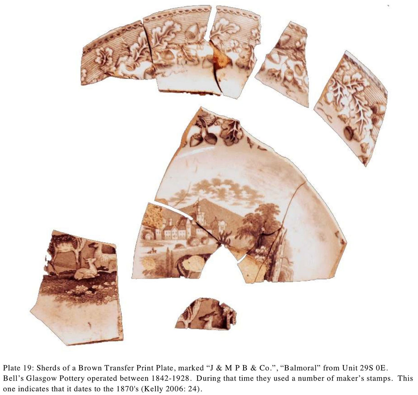 A plate found on the site. Photo via the archaeological report prepared by Adams Heritage.