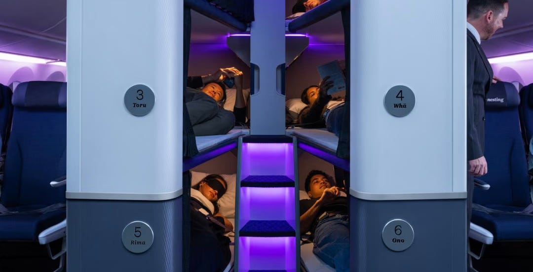 Bunk beds? In this economy class?