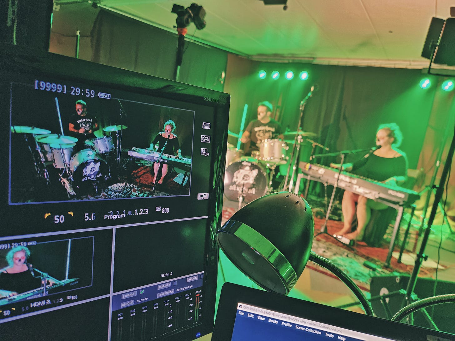 Filming the Sonic Seedpod live music podcast for VOYD Studios Filming the Sonic Seedpod live music podcast for VOYD Studios