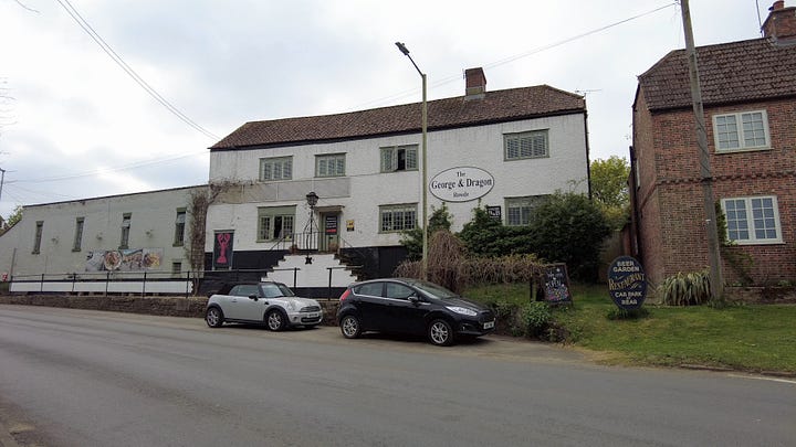 The Cross Keys in Rowde is not as old as it looks. However, the George and Dragon is older than it looks!