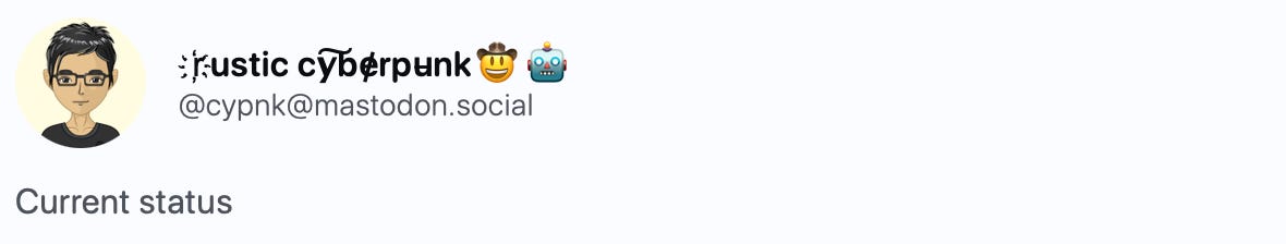 Current status Current status