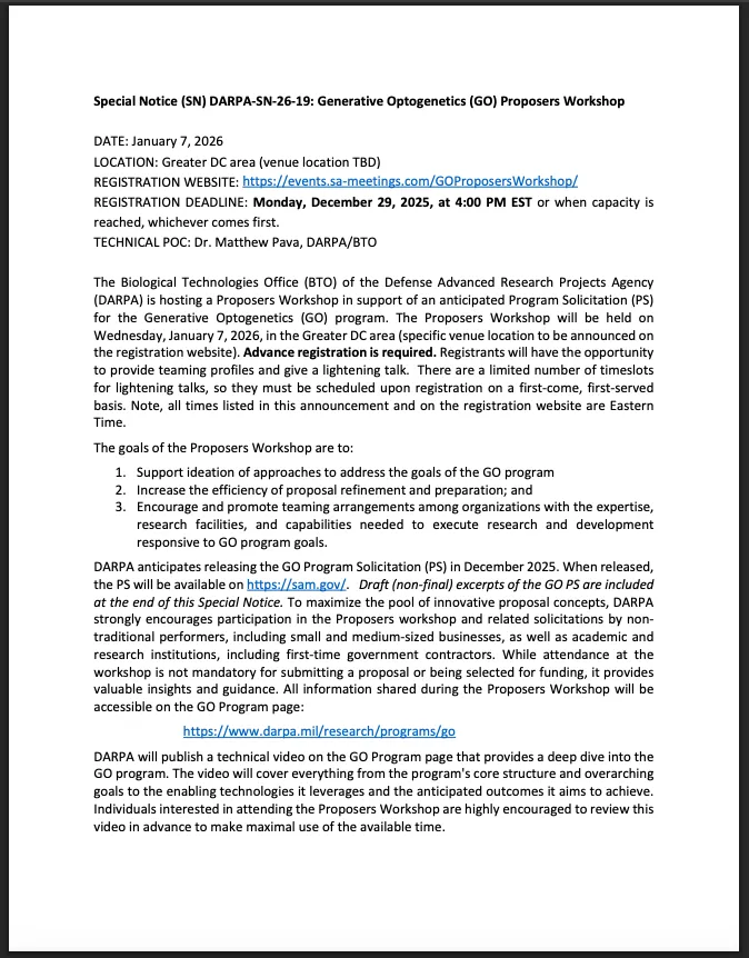 DARPA plant, mithilfe von Licht neue DNA und RNA in lebenden Zellen zu schreiben (Video)