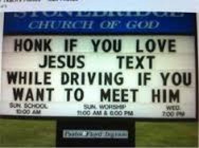 honk if you love jesus