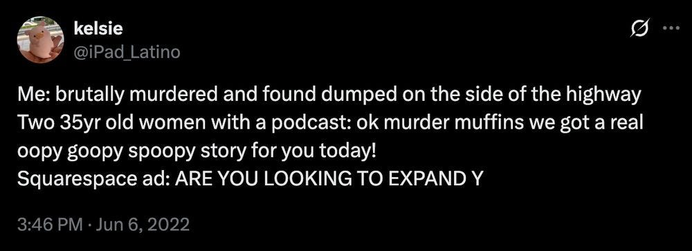 Bob Salamander: "I'm surprised there's no "Murder Muffins" tier" — Bluesky Bob Salamander: "I'm surprised there's no "Murder Muffins" tier" — Bluesky