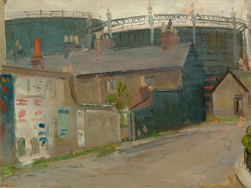 Lewes Gasworks from South Street