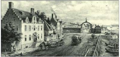 Captain Kidd’s House, Pearl Street, New York, 1691.