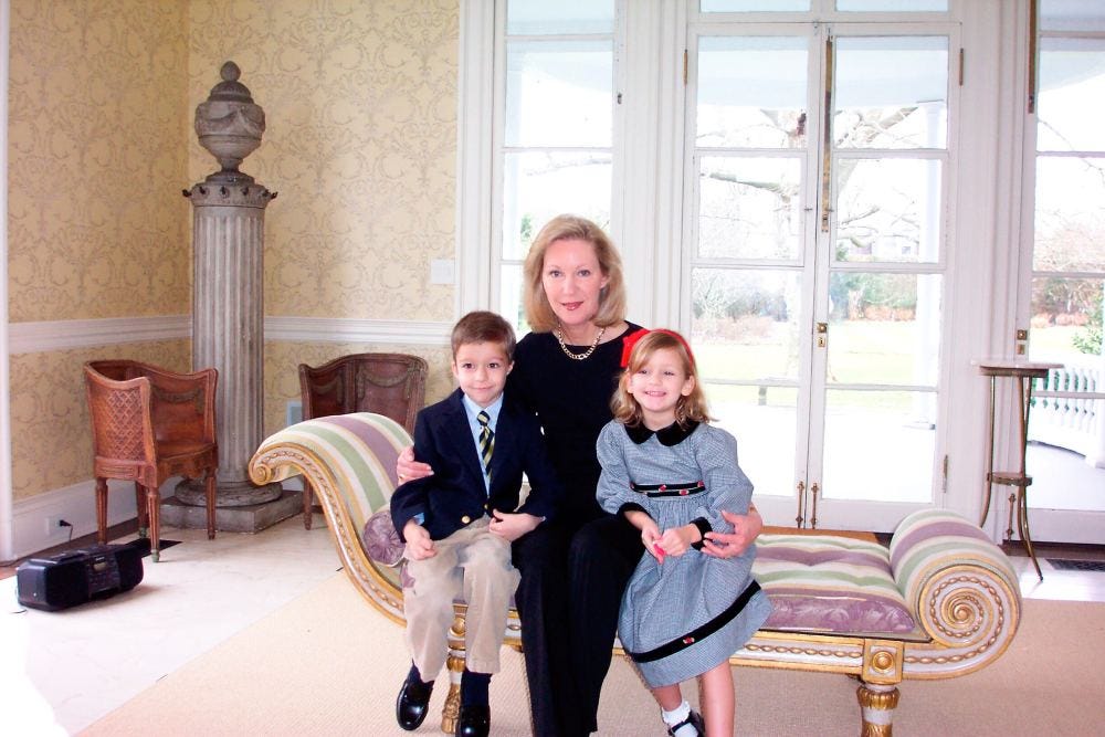 Anne Eisenhower with her grandchildren, Nico and Camila. Image credit: Adriana Echavarria Eisenhower Anne Eisenhower with her grandchildren, Nico and Camila. Image credit: Adriana Echavarria Eisenhower