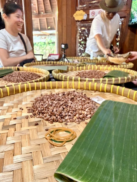 Chef Sam Gowing attending the Ubud Food Festival Gastronomy Morning Walk in Bali, connecting with local food producers and learning about traditional Indonesian culinary practices