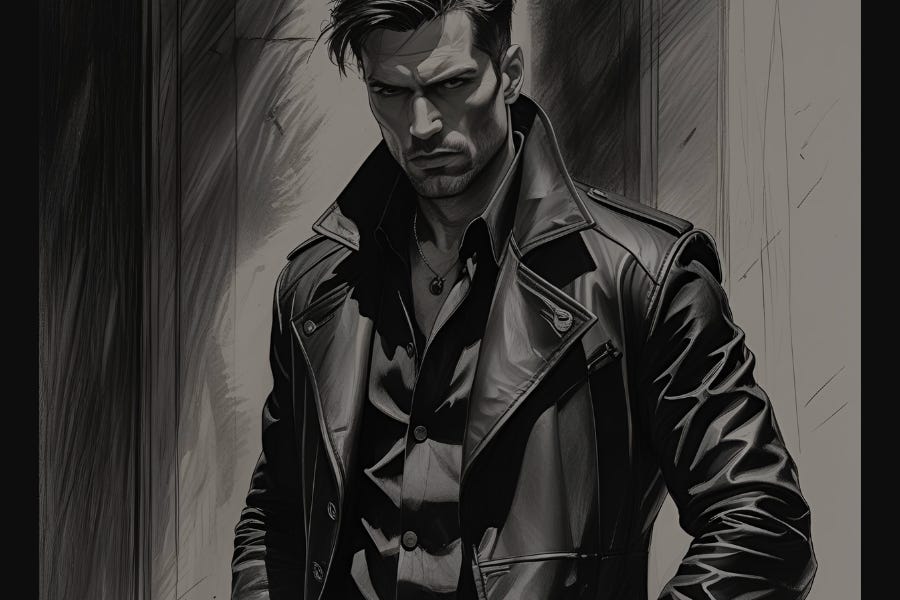 Man dressed in black Man dressed in black