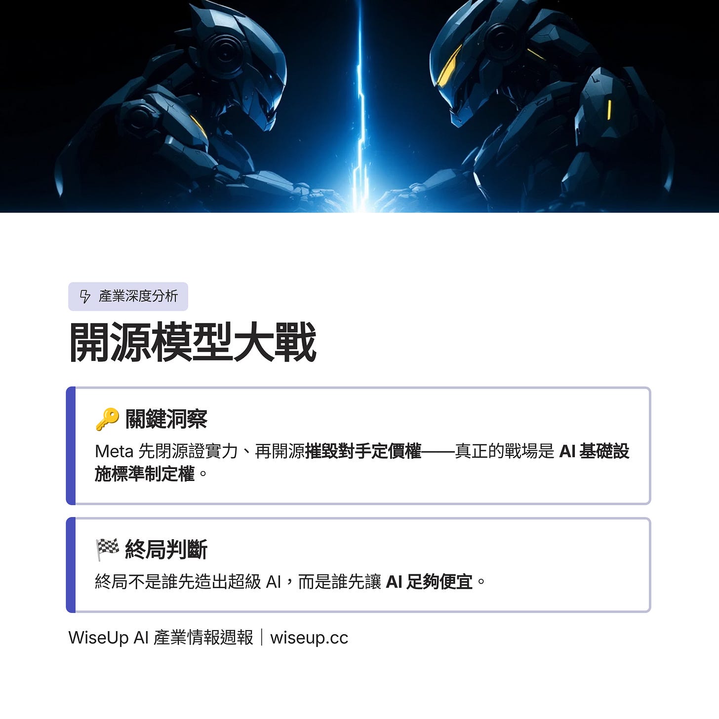 開源模型大戰 視覺摘要