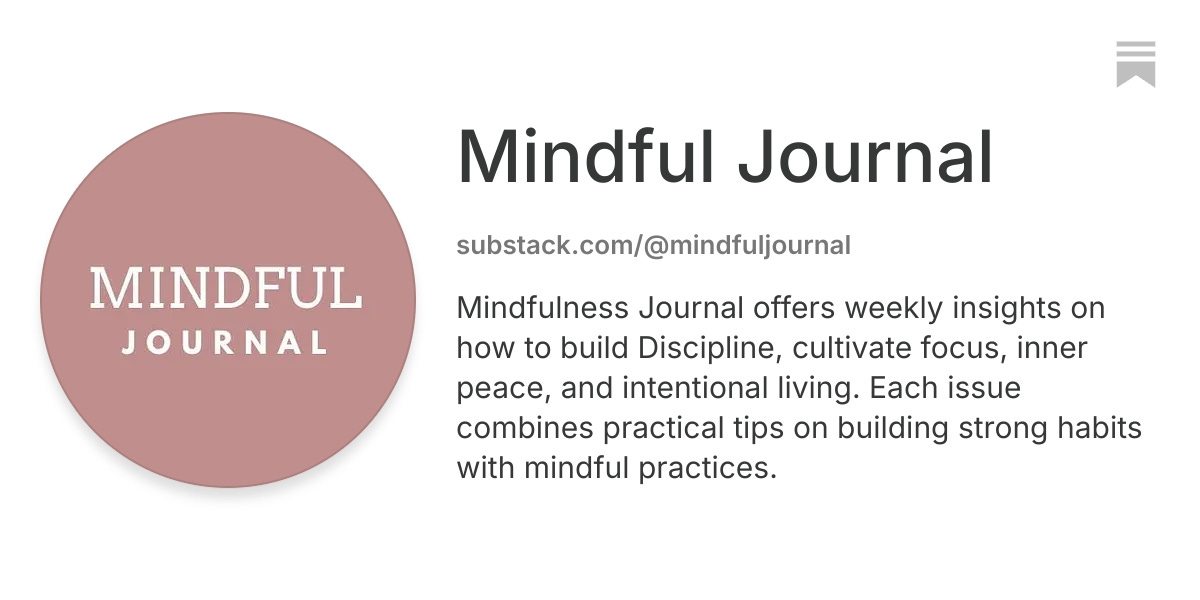 Mindful Journal | Substack