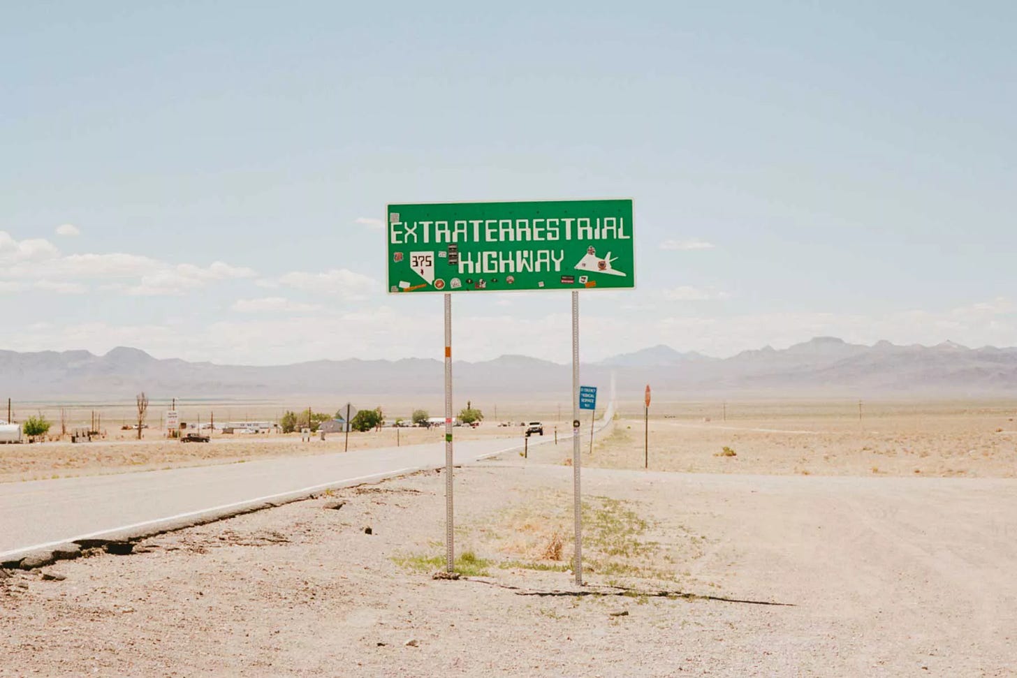 An Extraterrestrial Hwy road sign